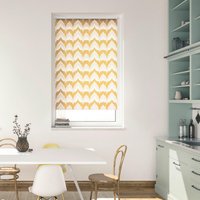 Verdunkelungsrollo Boho Zig Zag gelb B/L: ca. 60x150 cm von LICHTBLICK