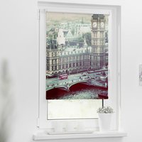 Verdunkelungsrollo London grau B/L: ca. 100x120 cm von LICHTBLICK