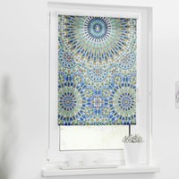 Verdunkelungsrollo Orientalisch blau B/L: ca. 60x150 cm von LICHTBLICK