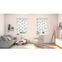 Verdunkelungsrollo Face weiß B/L: ca. 90x150 cm von LICHTBLICK