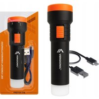 Vergionic LED-Taschenlampe mit Li-Ionen-300-mAh-Mini-USB-2xLED-Akku Vergionic LED-Taschenlampe mit Li-Ionen-300-mAh-Mini-USB-2xLED-Akku
