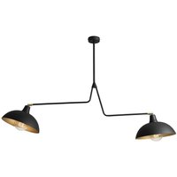 Verstellbare Deckenlampe 2-flammig Schwarz L:113 cm E27 Verstellbare Deckenlampe 2-flammig Schwarz L:113 cm E27 von ALDEX