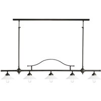 Verstellbare Deckenleuchte Messing Glas E27 B: 140 cm groß von Ghidini Giovanni Battista