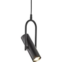 Verstellbare Hängeleuchte Schwarz GU10 Metall Modern ELENA von Searchlight