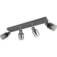 Verstellbarer Deckenspot Rauchglas Metall E14 58,5 cm von Trio