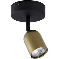 Verstellbarer Deckenspot Schwarz Gold Metall stilvoll von TK Lighting