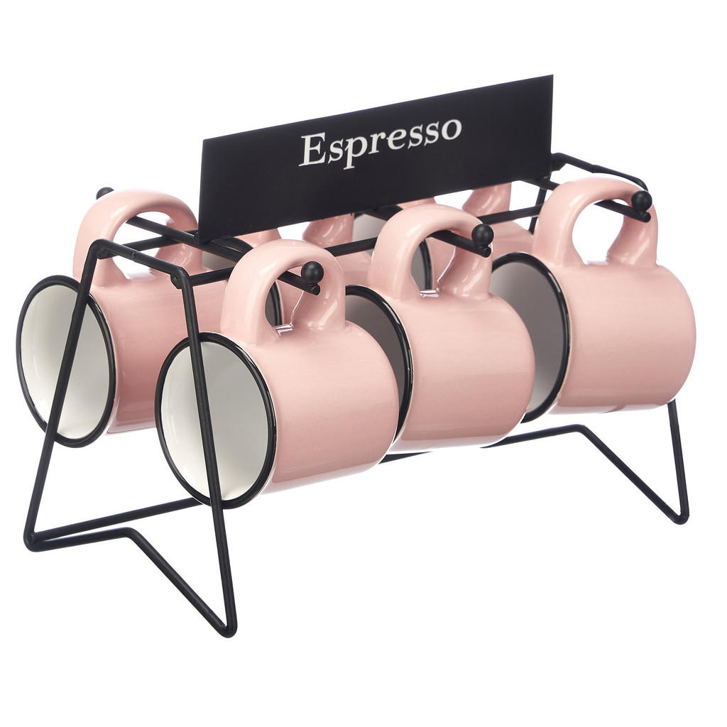 Vessia Espressotassen, Rosa, Keramik, Kaffee & Tee, Tassen, Espressotassen Vessia Espressotassen, Rosa, Keramik, Kaffee & Tee, Tassen, Espressotassen von Vessia