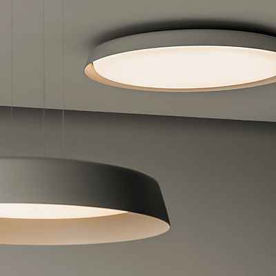 Vibia Bigger Deckenleuchte LED, grüngrau - ø80 cm - dim to warm - DALI Vibia Bigger Deckenleuchte LED, grüngrau - ø80 cm - dim to warm - DALI
