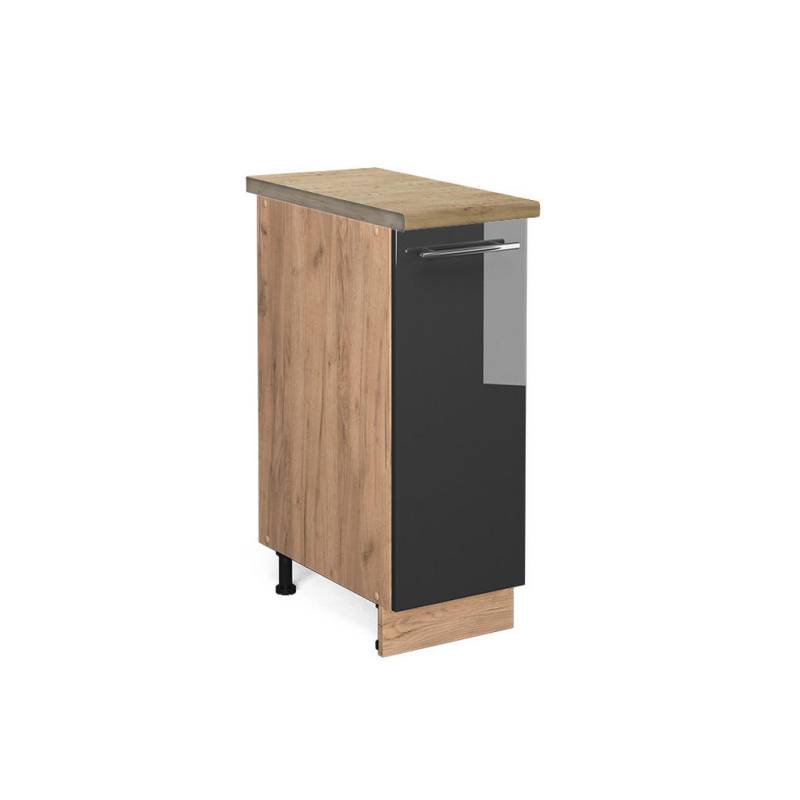 Vicco APOTHEKERSCHRANK Anthrazit, Eiche Wotan
