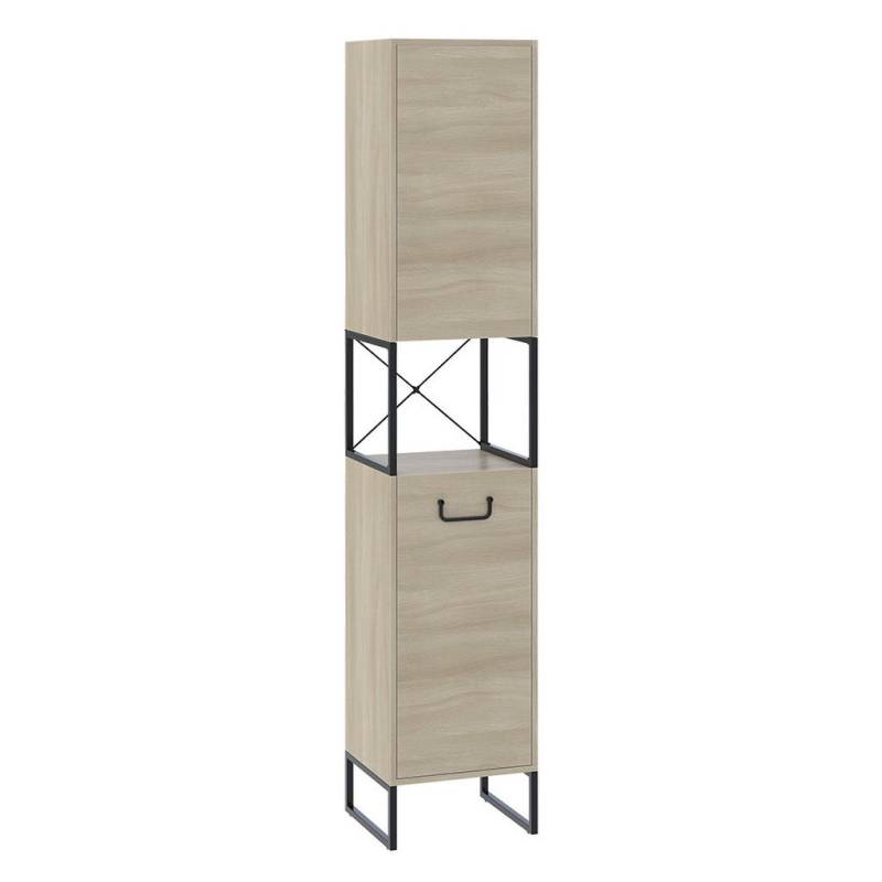 Vicco BADSCHRANK Eiche, Schwarz