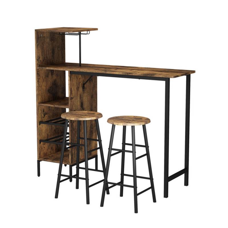 Vicco BARTISCH-SET Schwarz, Wildeiche Vicco BARTISCH-SET Schwarz, Wildeiche