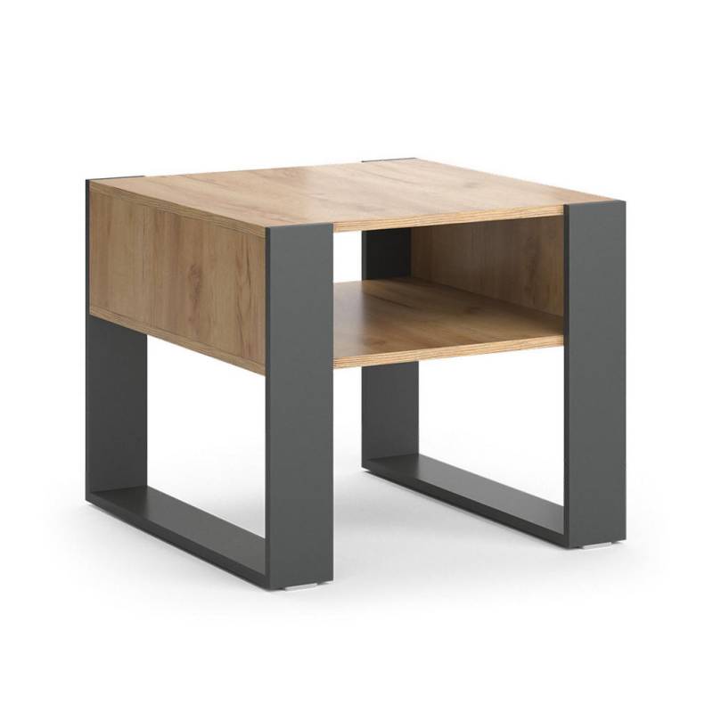 Vicco COUCHTISCH Anthrazit, Eiche Wotan