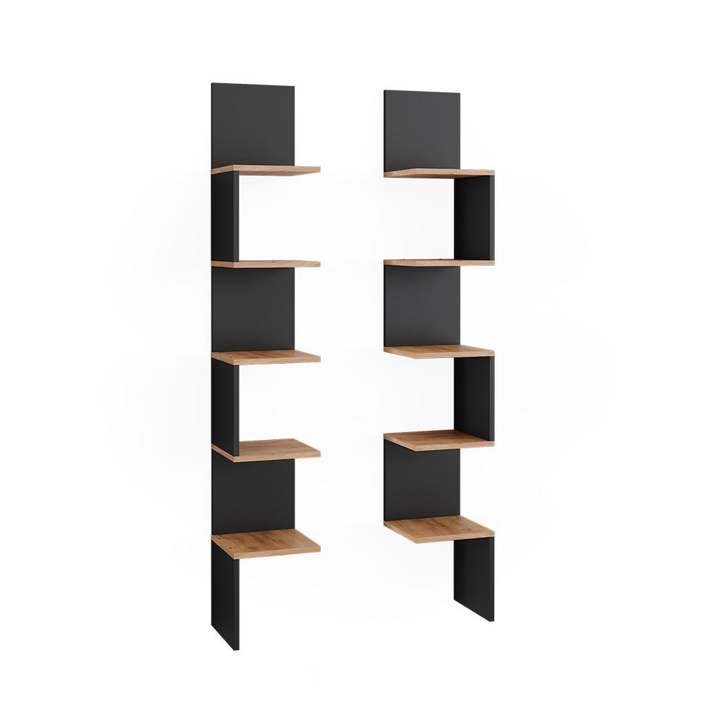 Vicco ECKREGAL Anthrazit, Honigeiche