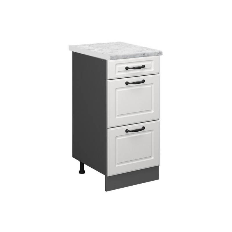 Vicco KÜCHENSCHRANK Creme, Anthrazit