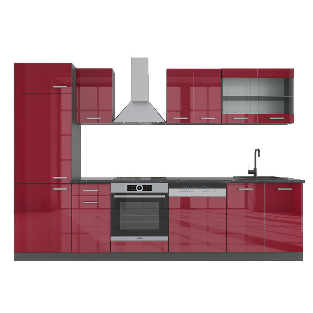 Vicco KÜCHENZEILE Rot, Anthrazit Vicco KÜCHENZEILE Rot, Anthrazit