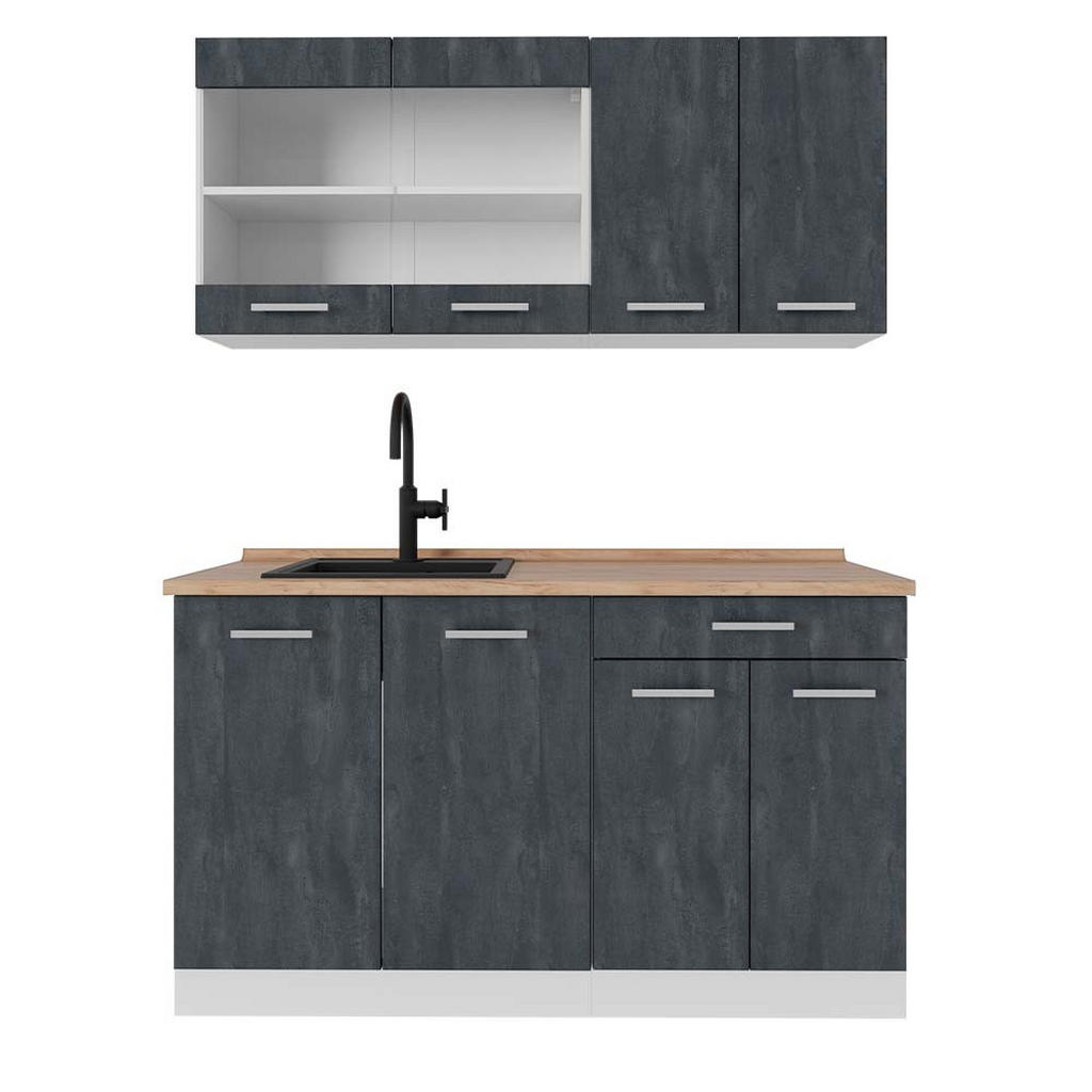 Vicco KÜCHENZEILE Schwarz, Weiß Vicco KÜCHENZEILE Schwarz, Weiß