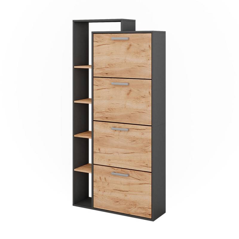 Vicco SCHUHKIPPER Eiche Wotan, Anthrazit
