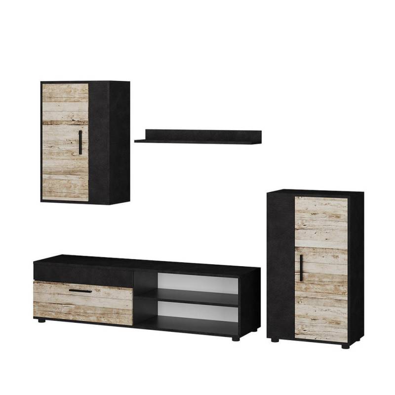 Vicco WOHNWAND Beige, Anthrazit