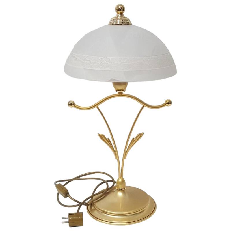 Tischlampe Glasschirm 58 cm Viehweger gebraucht - sehr gut