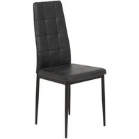 Esszimmerstuhl 1 Stück Metallgestell schwarz Vintage Anthrazit