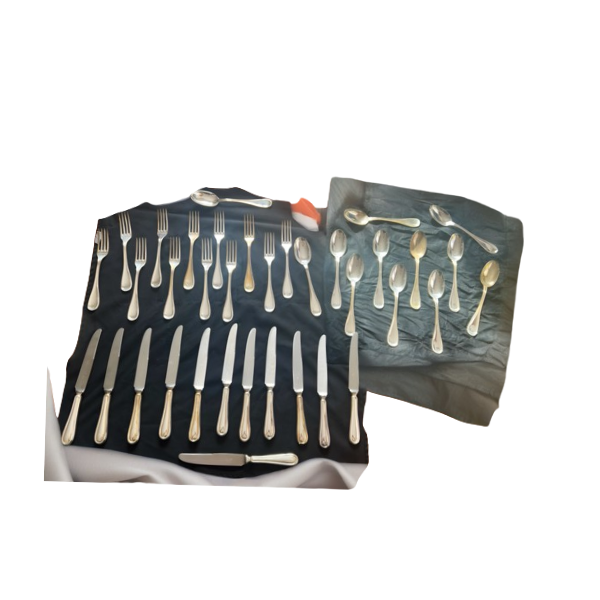 Vintage Silber Besteck Set, Vintage Silber Besteck Set,