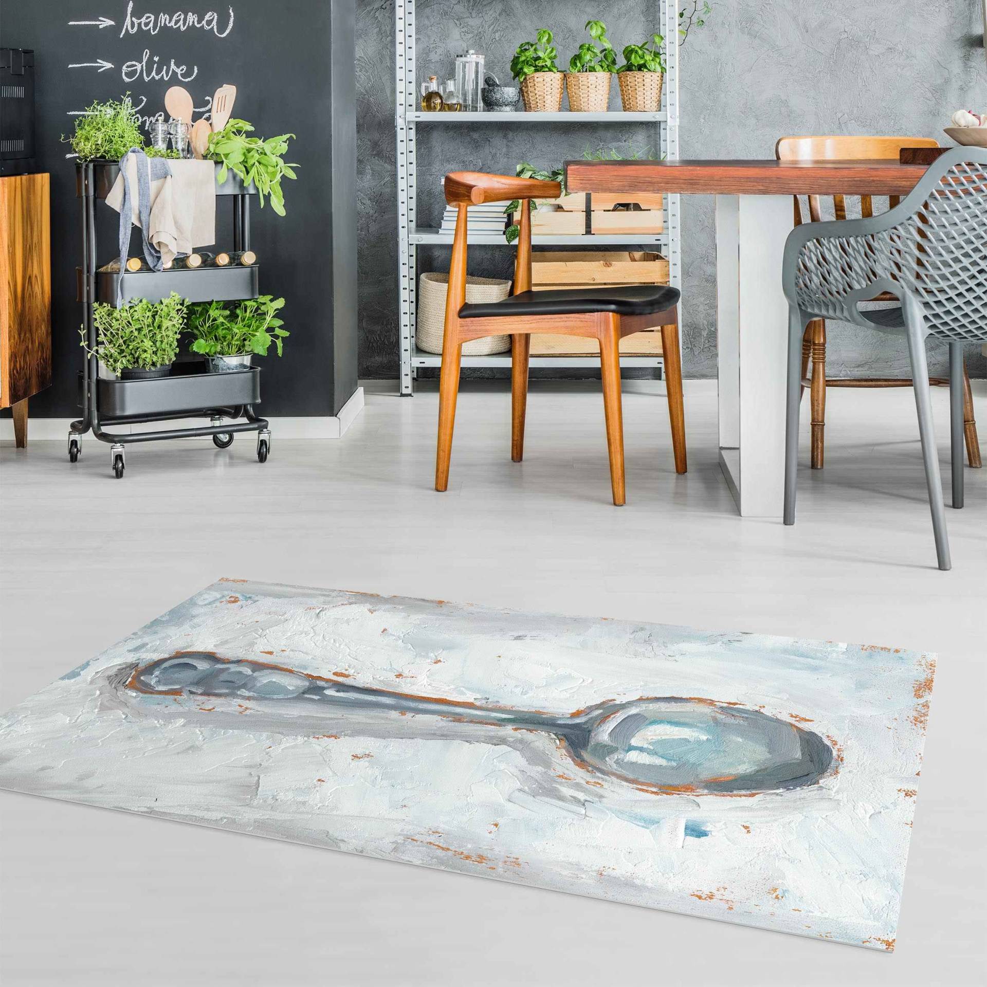 Vinylteppich Impressionistisches Besteck - Löffel