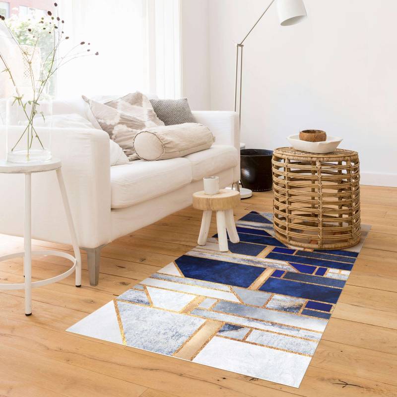 Vinylteppich Geometrische Formen mit Gold