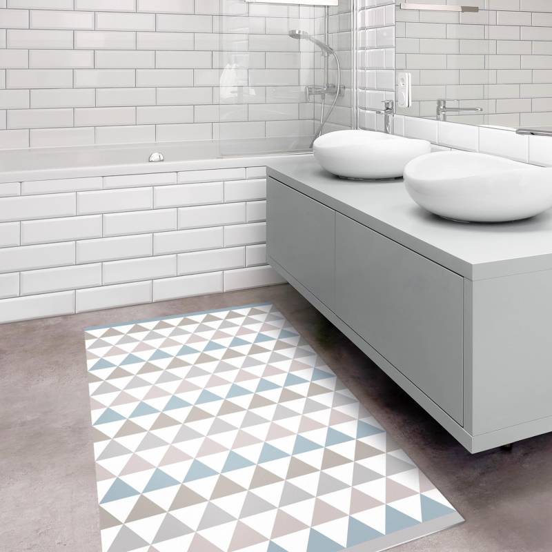 Vinylteppich Geometrisches Muster Dreiecke mit Balken