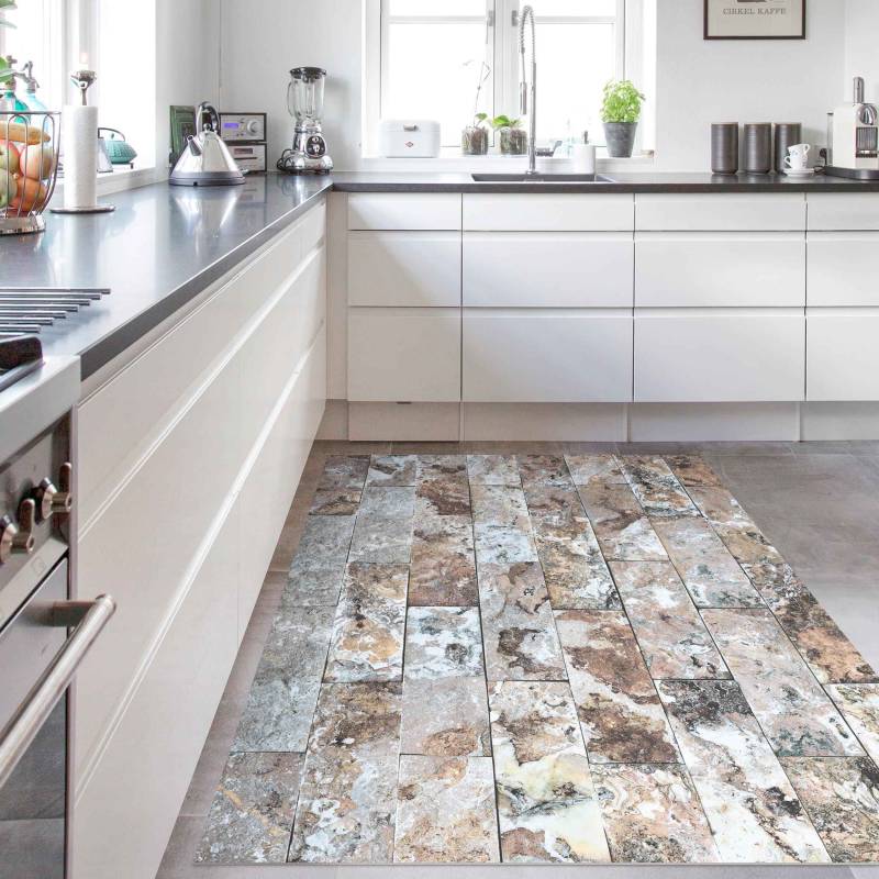 Vinylteppich Naturmarmor Steinwand