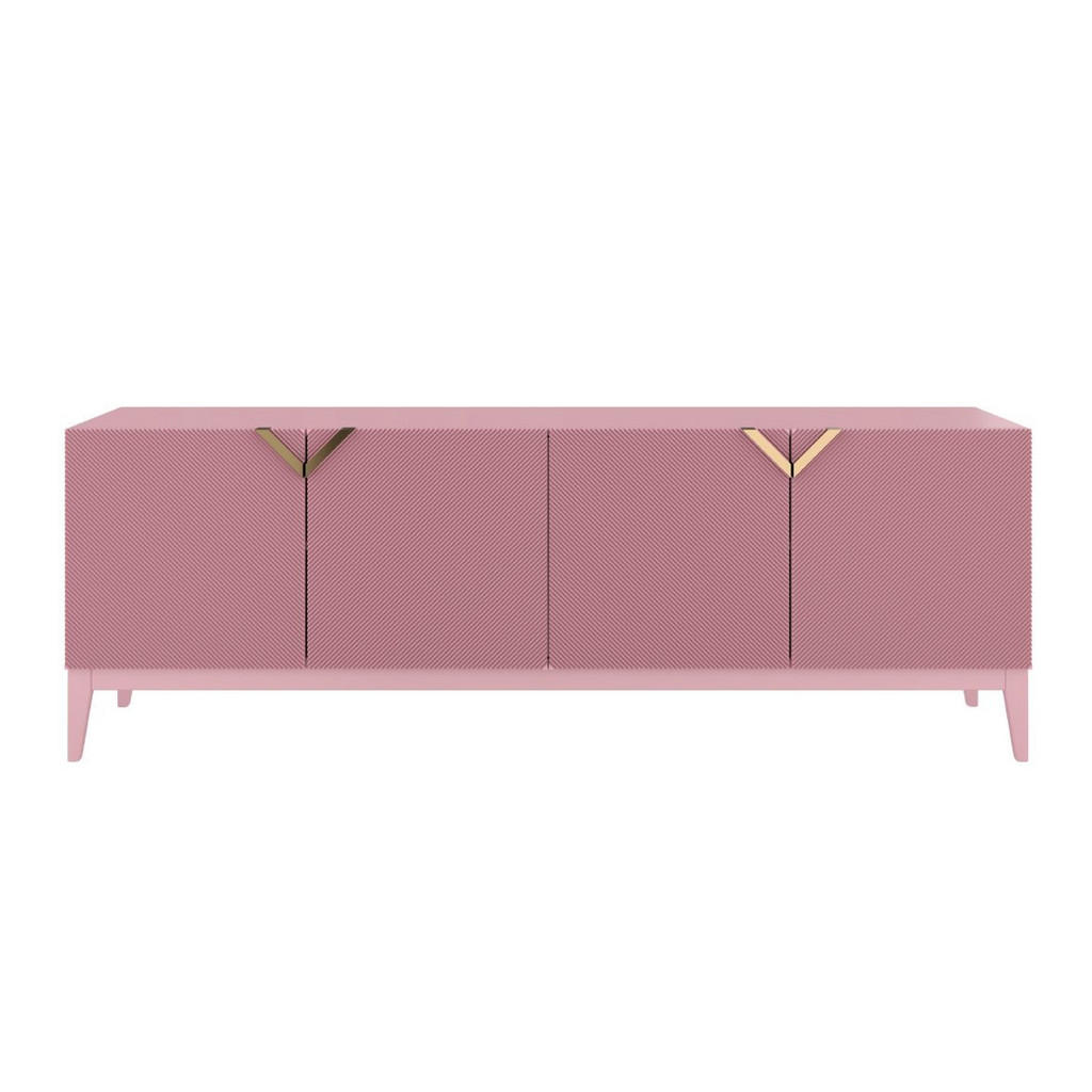 Visby Sideboard, Rosa, Holz, Holzwerkstoff, 201.5x70x42 cm, Wohnzimmer, Kommoden & Sideboards, Sideboards Visby Sideboard, Rosa, Holz, Holzwerkstoff, 201.5x70x42 cm, Wohnzimmer, Kommoden & Sideboards, Sideboards von Visby