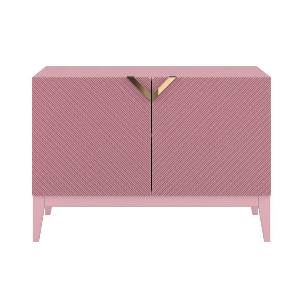 Visby Sideboard, Rosa, Holz, Holzwerkstoff, 100.5x70x42 cm, Wohnzimmer, Kommoden & Sideboards, Sideboards Visby Sideboard, Rosa, Holz, Holzwerkstoff, 100.5x70x42 cm, Wohnzimmer, Kommoden & Sideboards, Sideboards von Visby