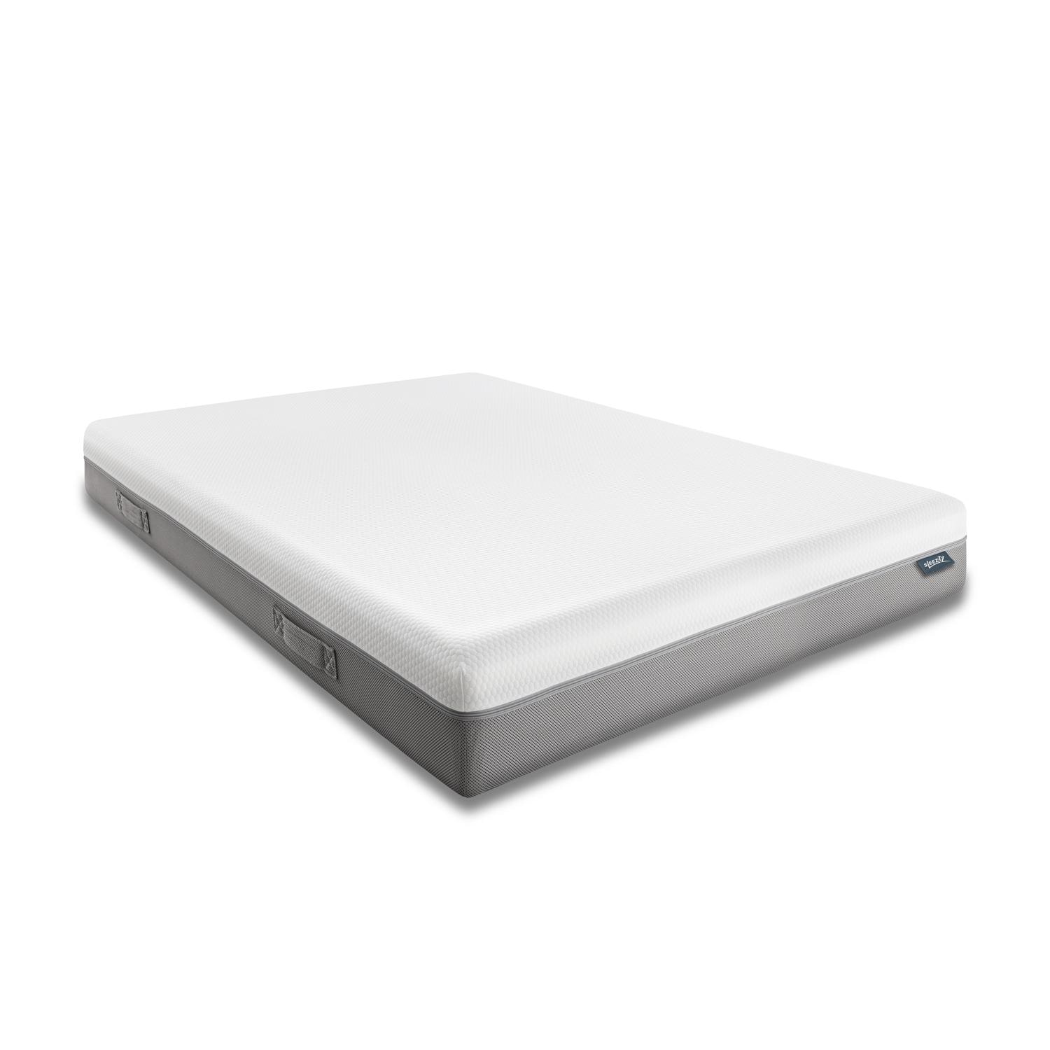 Viskoelastik-Matratze Sleezzz Premium 140 x 200 cm, Höhe 20 cm, Härtegrad H2/H3, mit Wendegriffen Viskoelastik-Matratze Sleezzz Premium 140 x 200 cm, Höhe 20 cm, Härtegrad H2/H3, mit Wendegriffen