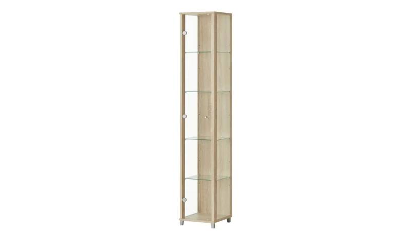 Vitrine  1-türig  BEN ¦ holzfarben ¦ Maße (cm): B: 32 H: 172 T: 33.0 Schränke > Vitrinen - Höffner