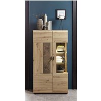 Vitrine 2-trg 80cm MADERA von Wohn-Concept Artisan Eiche / Hirnholz