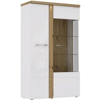 Vitrine 2-trg Tuluza von Forte Weiss / Artisan Eiche