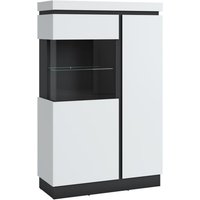 Vitrine CAMPANIA CORV101L von Wojcik  Alpinweiß Anthrazit