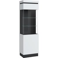 Vitrine CAMPANIA CORV102L von Wojcik  Alpinweiß Anthrazit
