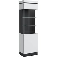Vitrine CAMPANIA CORV102R von Wojcik Alpinweiß Anthrazit
