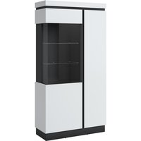 Vitrine CAMPANIA CORV103 von Wojcik Alpinweiß Anthrazit