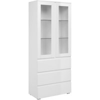 Vitrine Capetown weiß weiß glänzend B/H/T: ca. 80x191x40 cm Vitrine Capetown weiß weiß glänzend B/H/T: ca. 80x191x40 cm von XXXL