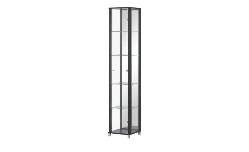 Vitrine  Cristal ¦ schwarz ¦ Maße (cm): B: 32 H: 172 T: 33.0 Schränke > Vitrinen - Höffner