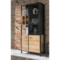 Vitrine HIGH ROCK von Forte schwarz