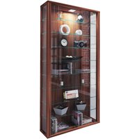 Vitrine Vitrosa Maxi nussbaum Nachbildung Holzwerkstoff Glas B/H/T: ca. 59x113x18 cm von VCM Möbel