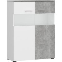 Vitrine Vulcan Plus Beton Optik B/H/T: ca. 85x113x35 cm von XXXL