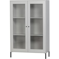 Vitrine Xam aus Kiefernholz, Grau
