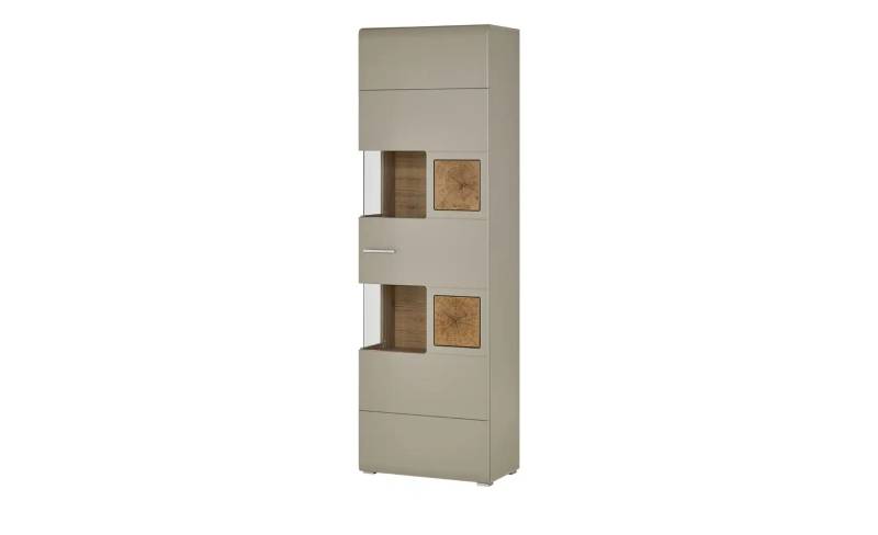 Vitrine   ¦ grau ¦ Maße (cm): B: 65 H: 205 T: 37.0 Schränke > Vitrinen & Anrichten - Möbel Kraft