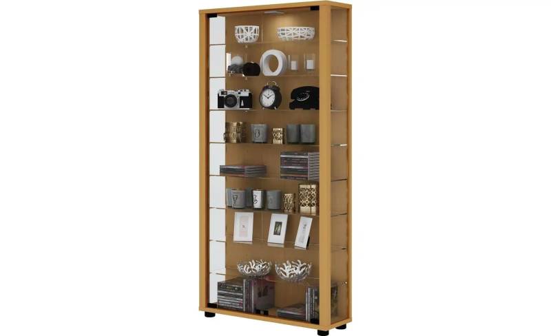 Vitrine   ¦ holzfarben ¦ Maße (cm): B: 59 H: 113 Schränke > Vitrinen & Anrichten - Möbel Kraft