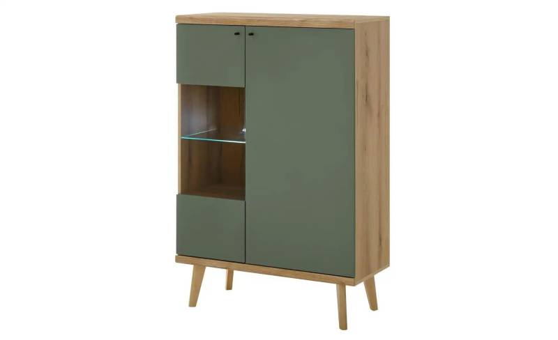 Vitrine   ¦ holzfarben ¦ Maße (cm): B: 90 H: 134 Schränke > Vitrinen & Anrichten - Möbel Kraft