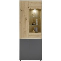 Vitrine inkl. Beleuchtung LILLE von Bega HBZ Artisan Eiche/ Anthrazit
