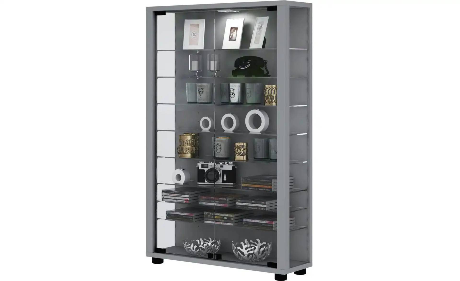 Vitrine ¦ silber ¦ Maße (cm): B: 59 H: 90 Kommoden & Sideboards > Vitrinen - Höffner